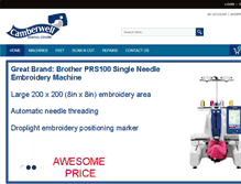 Tablet Screenshot of brothersewingmachines.com.au